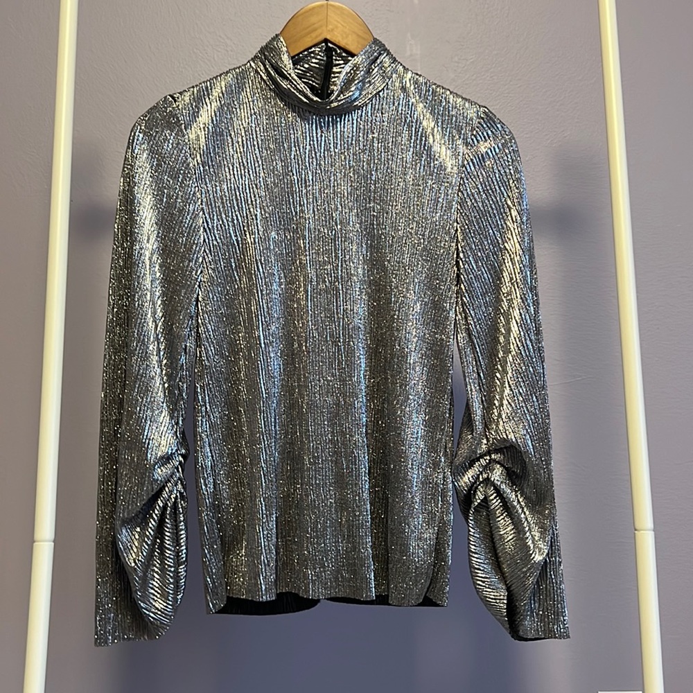 Zara silver top